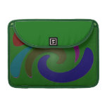 colorful green pop art sleeve for MacBook pro