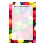 Colorful Gum Ball Candy stationery