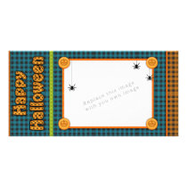 Colorful halloween design photo cards