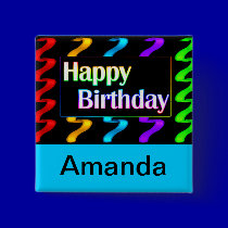 Colorful Happy Birthday Button buttons