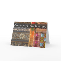 Colorful Happy Birthday Design cards by perfectpostage Colorful Happy Birthday Design cards