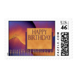Colorful Happy Birthday Design Postage postage