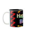 Colorful Happy Birthday Mug