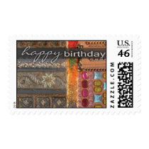 Colorful Happy Birthday postage