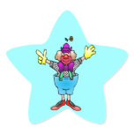 Colorful Happy Clown stickers