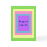 Colorful Happy Easter Card card