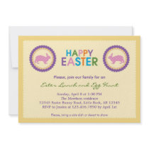 Colorful Happy Easter Invitation