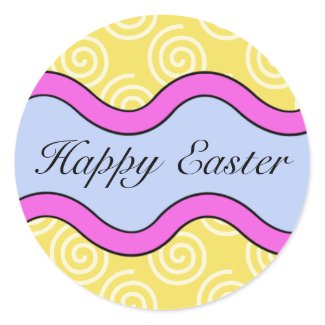 Colorful Happy Easter Stickers sticker