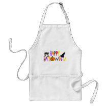Colorful Happy Halloween aprons