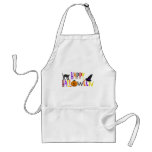 Colorful Happy Halloween Aprons