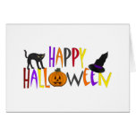Colorful Happy Halloween Cards