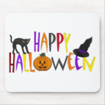 Colorful Happy Halloween Mousepads