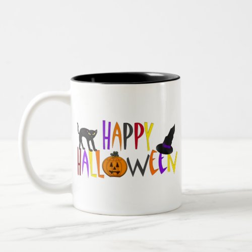 Colorful Happy Halloween mug