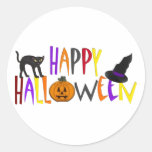 Colorful Happy Halloween Sticker