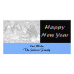 Colorful Happy New Year Photo Card