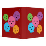 Colorful Happy Skulls binders