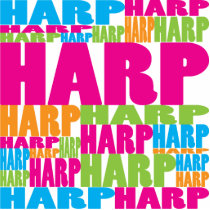 Colorful Harp Photo Cutouts