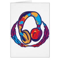 Colorful Headphones cards