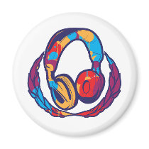 Colorful Headphones magnets