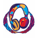 Colorful Headphones t-shirts by brev87 Colorful Headphones t-shirts
