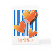 Colorful heart design cards by karanta Colorful heart design cards