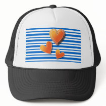 Colorful heart design hats by karanta Colorful heart design hats