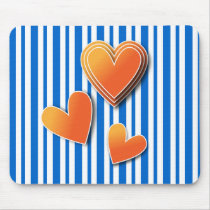 Colorful heart design mousepads by karanta Colorful heart design mousepads