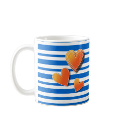 Colorful heart design mug