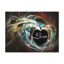 Colorful Heart postcards