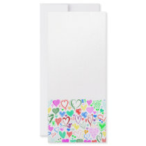 Colorful Hearts 2 Custom Rack Card