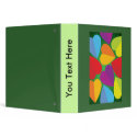 Colorful Hearts 3 Ring Binder