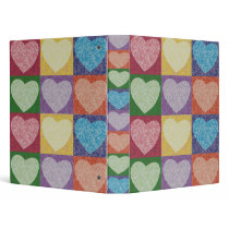Colorful Hearts binders