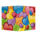 COLORFUL HEARTS COLLAGE binders