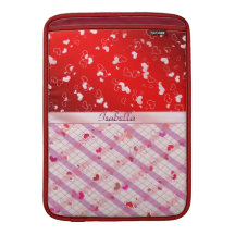 Colorful hearts MacBook sleeve