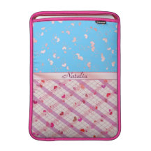 Colorful hearts MacBook air sleeve