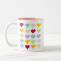 Colorful Hearts mug