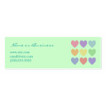 Colorful Hearts Profile Card Business Card