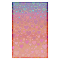 Colorful Hearts Stationery by tpccards Colorful Hearts Stationery