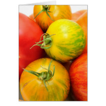 Colorful Heirloom Tomatoes Greeting Cards