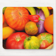 Colorful Heirloom Tomatoes Mouse Pads