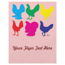 Colorful Hens Flyers
