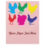Colorful Hens flyers