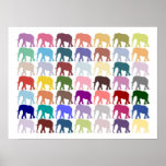Colorful Herd Print