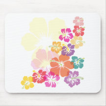 Colorful Hibiscus Mousepad