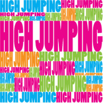 Colorful High Jumping photo sculptures