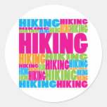 Colorful Hiking Stickers