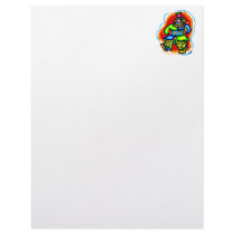 Colorful Hobo Clown Letterhead
