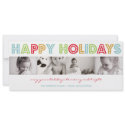 COLORFUL HOLIDAY | HOLIDAY PHOTO CARD invitation