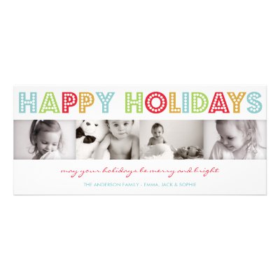 COLORFUL HOLIDAY | HOLIDAY PHOTO CARD INVITATIONS