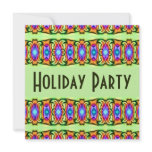 colorful Holiday Party invitations